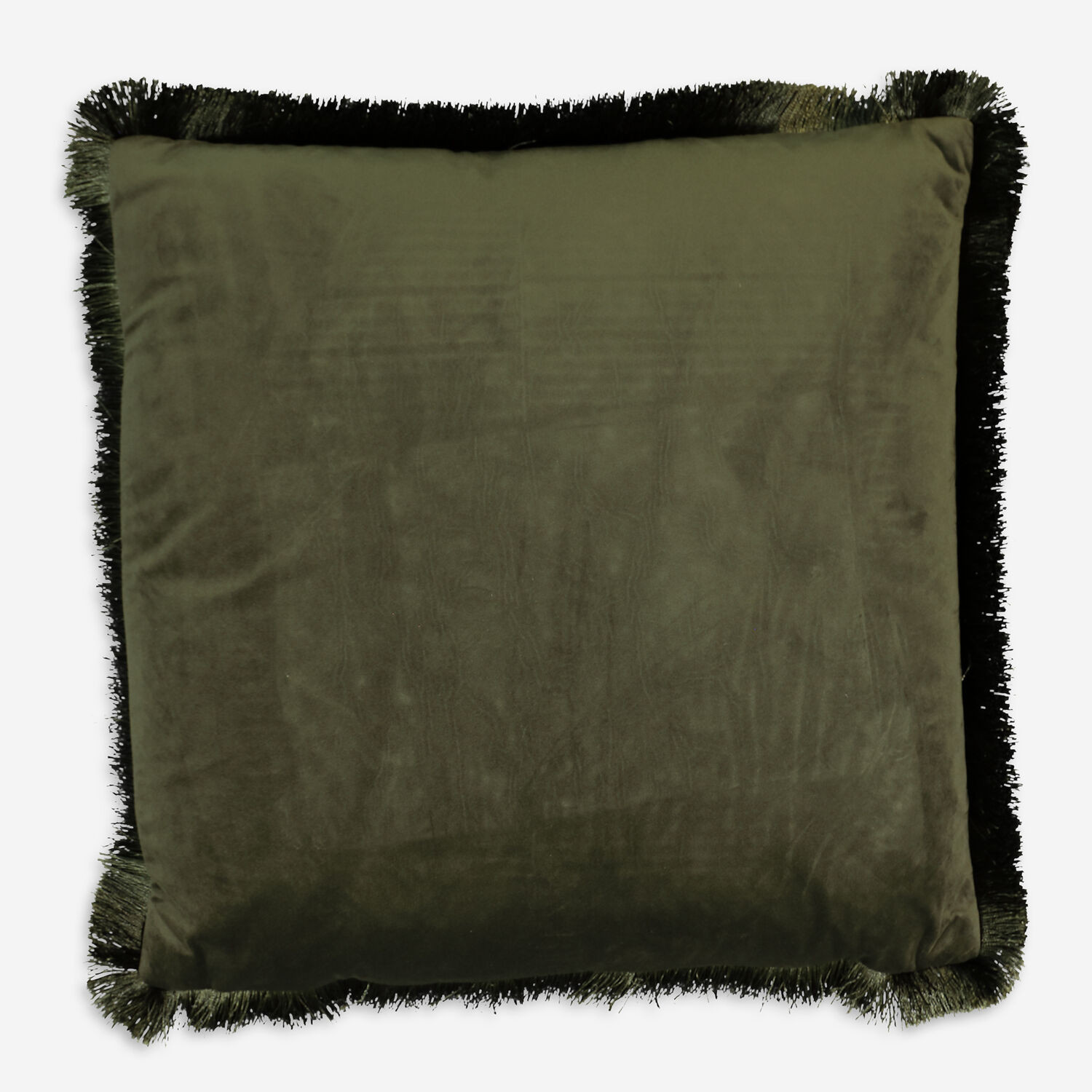 Green Fringe Cushion 50cm | TK Maxx