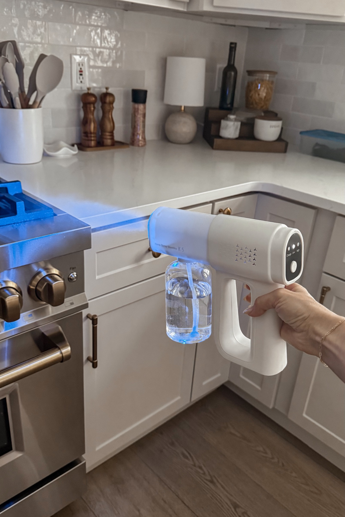 I found this cordless sanitization sprayer and it’s so cool! You just fill it with whatever disinfectant solution you want to use and then spray ALL THE SURFACES. The blue UV light helps kill bacteria and keeps mites and viruses out of your home! I’ve never added something to my cart so fast! 😆

Disinfectant Machine | Germ Fogger | Antivirus Sprayer

Come Stay Awhile, Amanda Vernaci

#LTKFindsUnder50