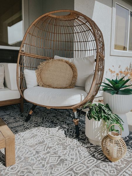 My target studio mcgee patio egg chair
Is 50% off! Amazing deal for such a large comfortable patio chair! My lantern and planters are also on sale! 

#LTKhome #LTKSeasonal #LTKsalealert