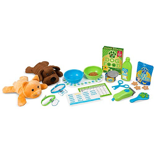 Melissa & Doug Feeding and Grooming Pet Care Play Set | Amazon (US)