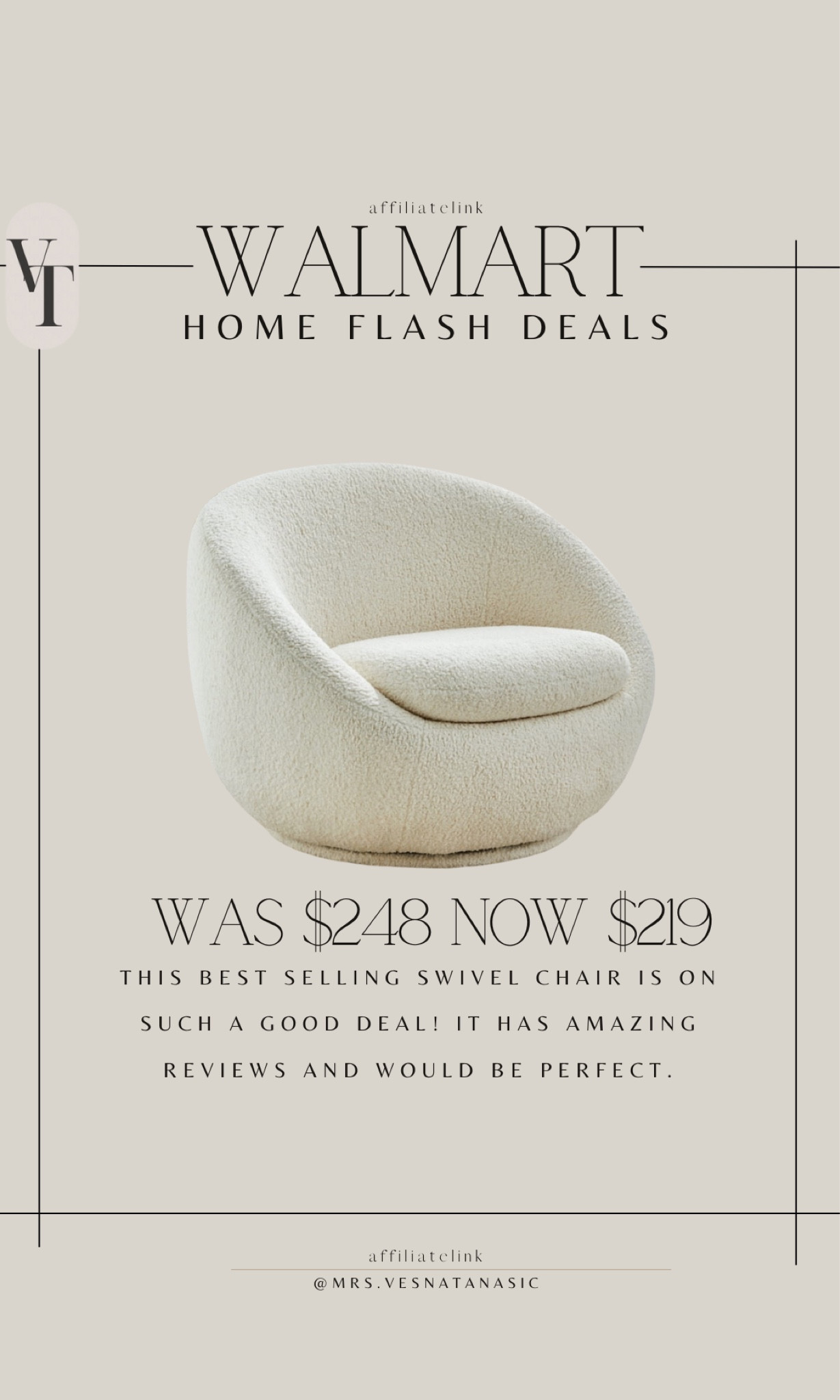The best selling swivel chair is on deal! @walmart #walmartfinds #walmarthome #walmart 

#LTKHome #LTKStyleTip #LTKSaleAlert