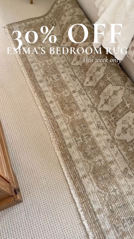 30% off Emma’s bedroom rug this week only when you use target circle!

Studio McGee, McGee and Co, rug, hand knit, area rug, bedroom rug, living room, rug, Home decor, target, threshold

#LTKSeasonal #LTKsalealert #LTKhome
