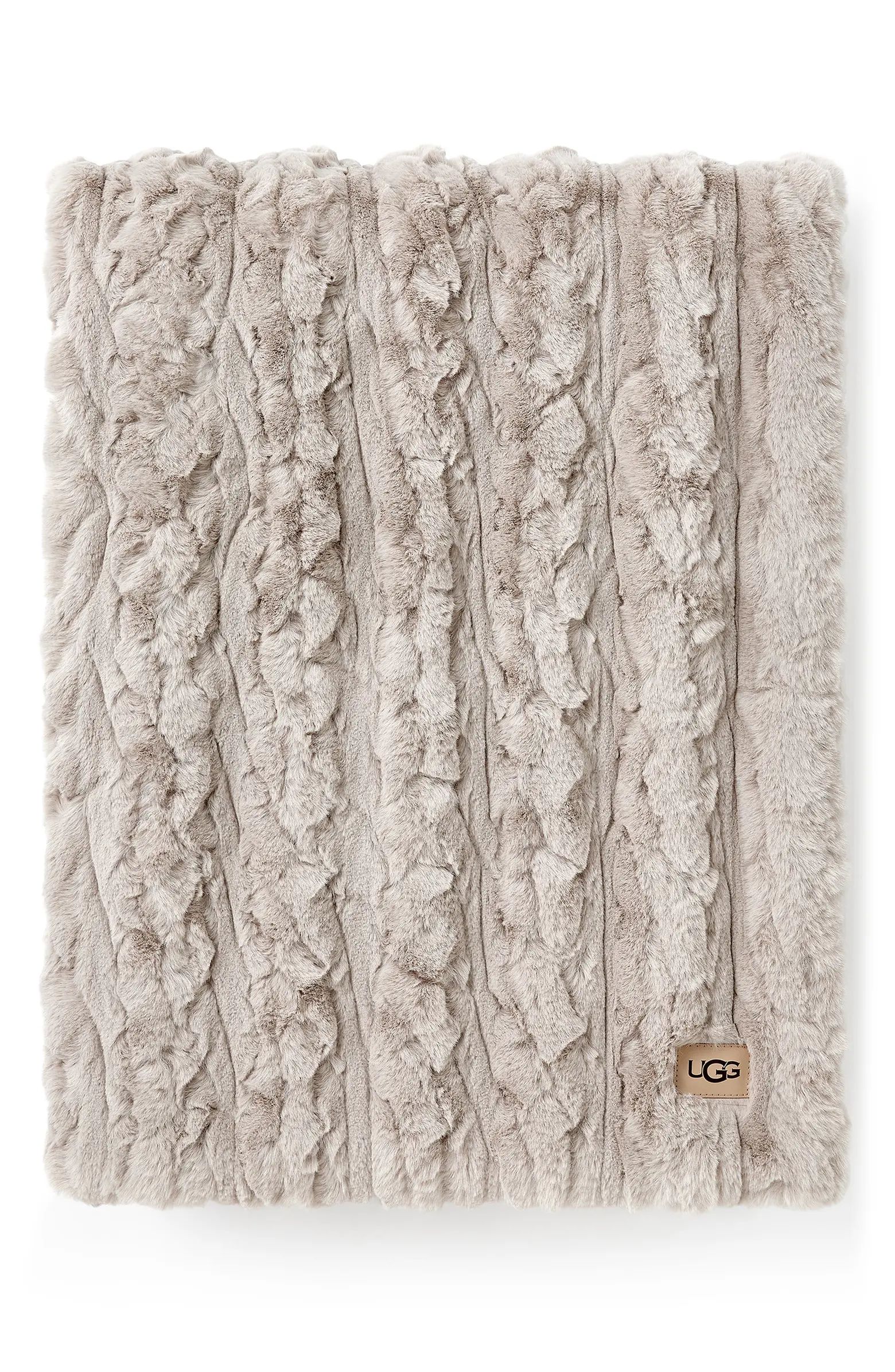 Ismay Faux Fur Throw Blanket | Nordstrom