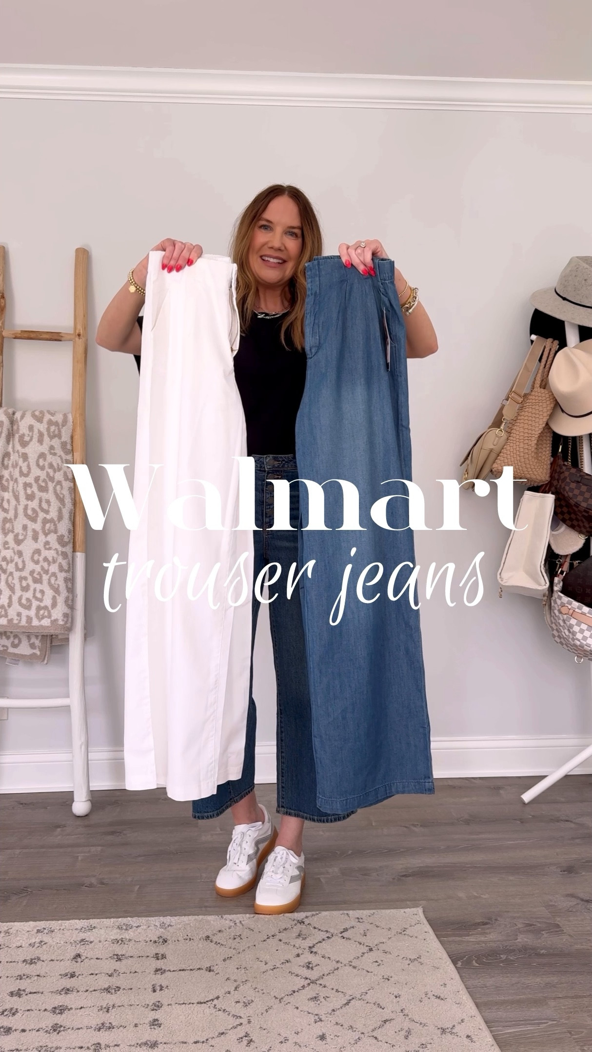 Attention tall girlies! These new trouser style jeans from Walmart are not to be missed👏🏼👏🏼the quality is 🤌🏼 they’re super versatile and just $26. Size down if between.

Walmart fashion finds, Walmart outfit, Walmart new arrivals, workwear, tall girl style, affordable fashion, how to style, wide leg jeans, inclusive fashion, over 40 style, over 40 fashion, timeless fashion

#LTKVideo #LTKworkwear #LTKstyletip