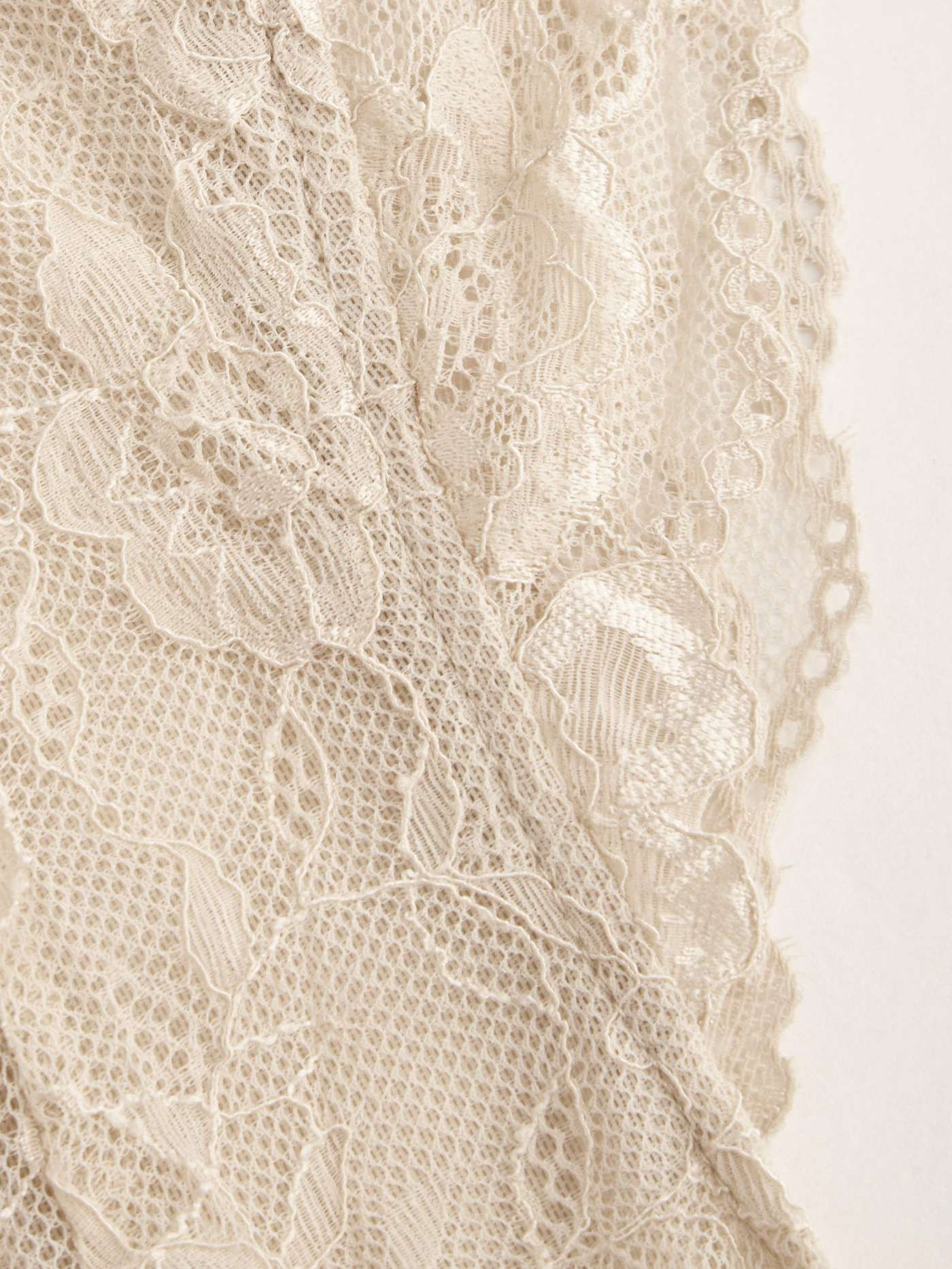 Sabrina Carpenter Outfit Lace Lace Round Neckline Solid Cut Out See-through Bodysuit For Date | Cider