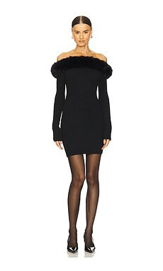LOBA Loana Mini Dress in Black from Revolve.com | Revolve Clothing (Global)