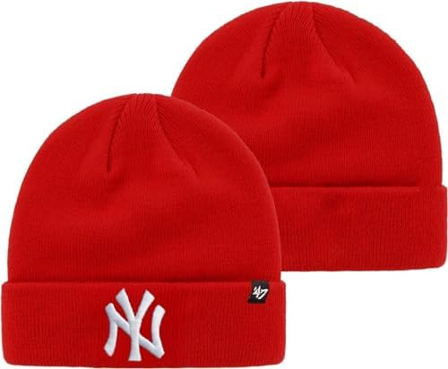 47 MLB Unisex-Adult Primary Logo Cuffed Knit Primary Logo Alternate Beanie Hat Cold Weather Hat, ... | Amazon (US)