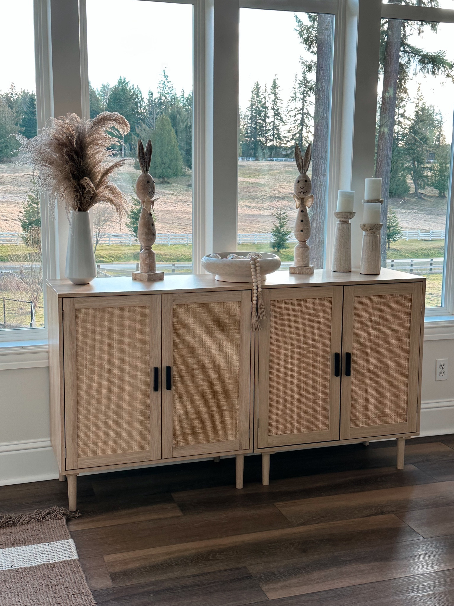 I love how this turned out! I bought two side boards, and put them together to make this piece!

#LTKstyletip #LTKFind #LTKhome