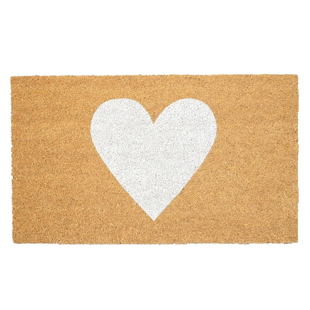 Calloway Mills Madison Heart Doormat (White, 17" x 29") | Amazon (US)