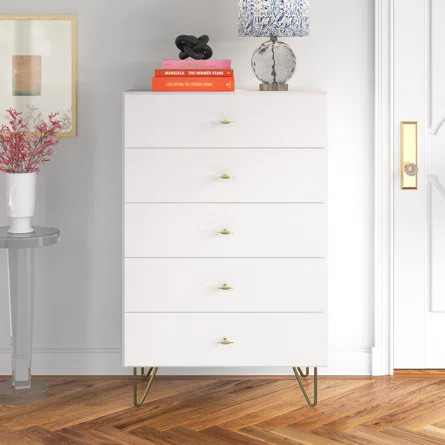 Etta Avenue™ Herschel 5 Drawer Chest | Wayfair | Wayfair North America