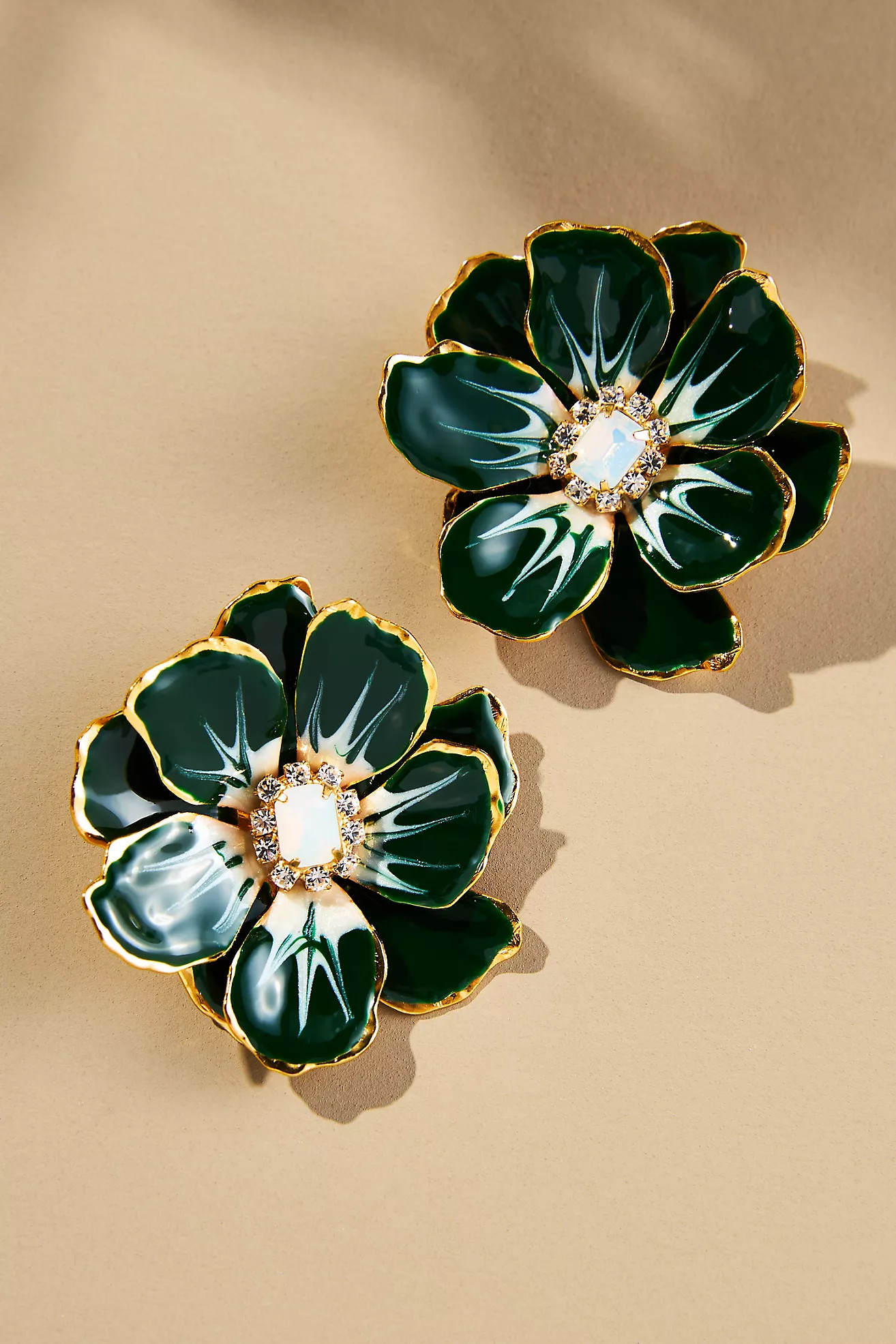 The Pink Reef Hand-Painted Earrings | Anthropologie (US)
