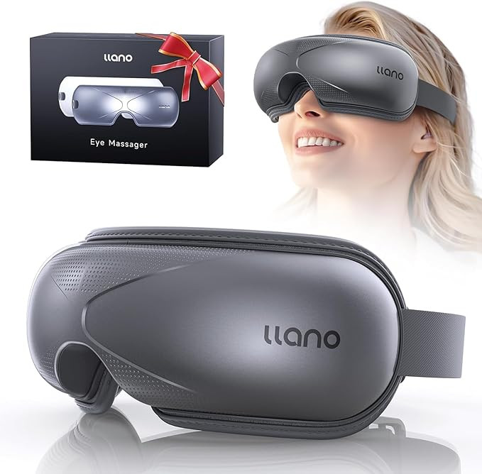 llano Eye Massager with Heat, Heated Eye Mask with Music,Foldable Eye Care Face Eye Massager for ... | Amazon (US)