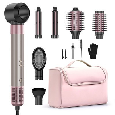 Teendow 7 in 1 Hair Dryer Brush with Travel Bag for Fast Drying/Straightening/Curling, Mutil-Use Blow Dryer Brush,Hair Styler for Women,Negative Ion | Target