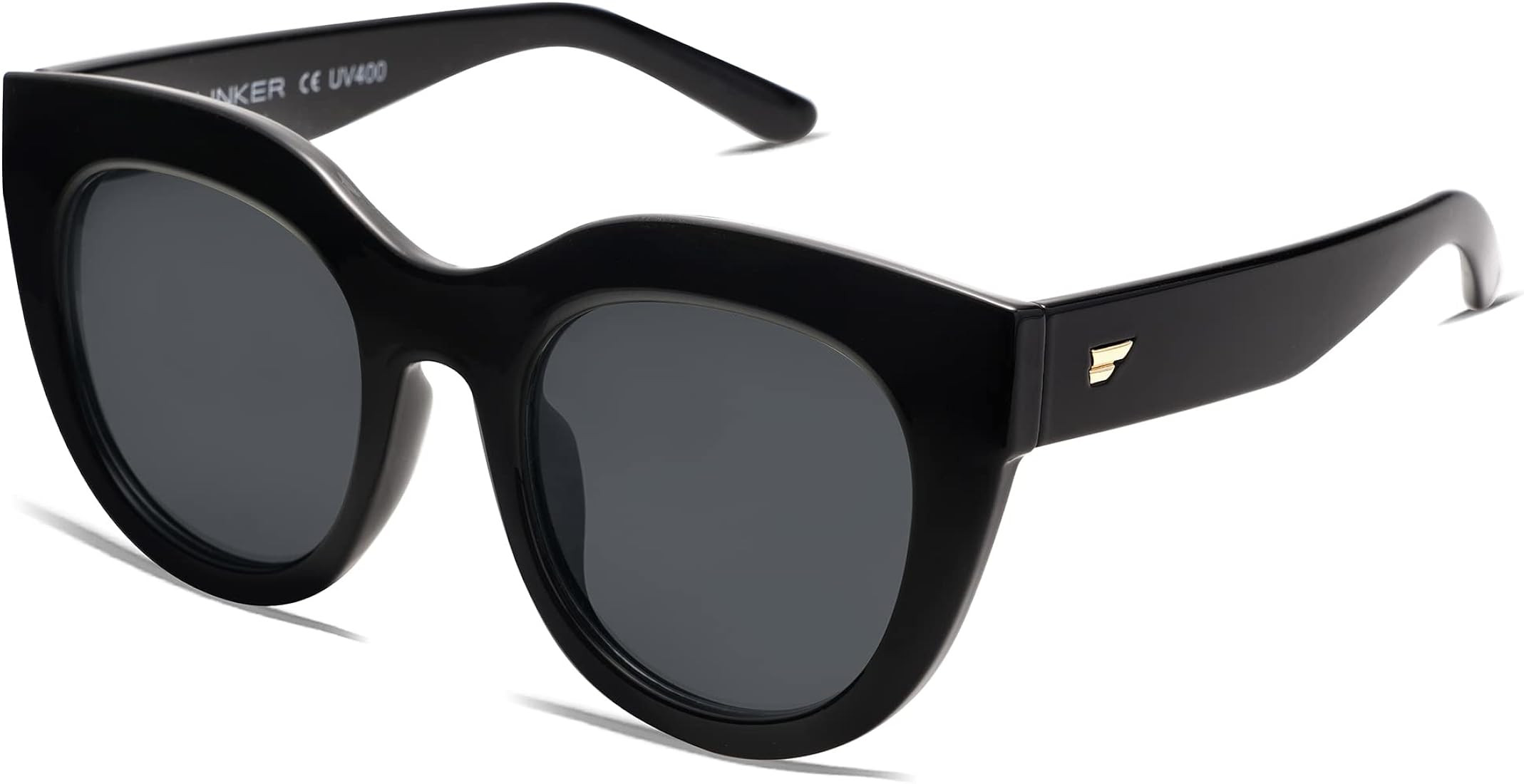 VANLINKER New Version Trendy Polarized Cat Eye Sunglasses for Women Retro Oversized Sunnies VL969... | Amazon (US)
