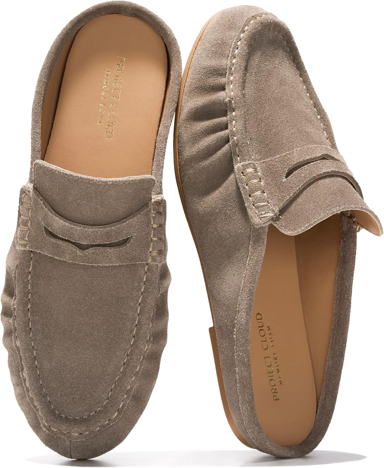 100% Genuine Leather Penny Loafers for Women Mule Footwear | Amazon (US)