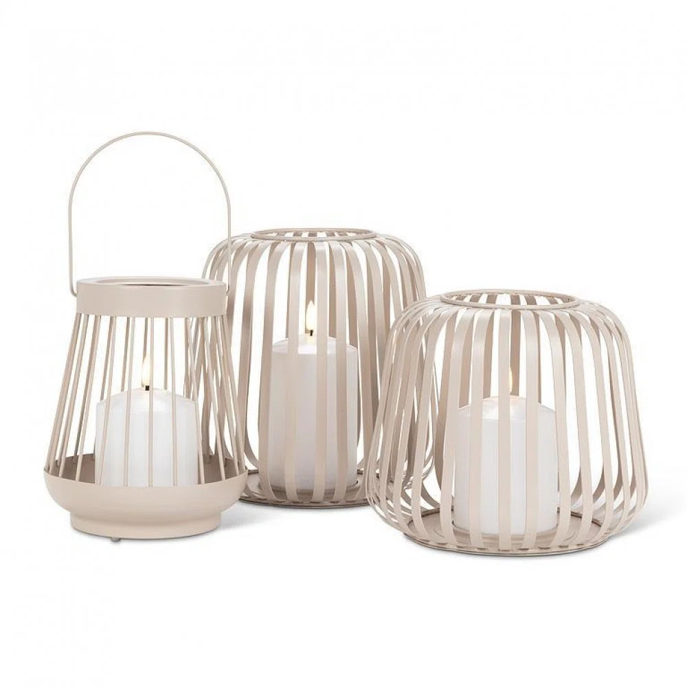 Large Cage Lantern With Led Candle Lantern | Wayfair North America