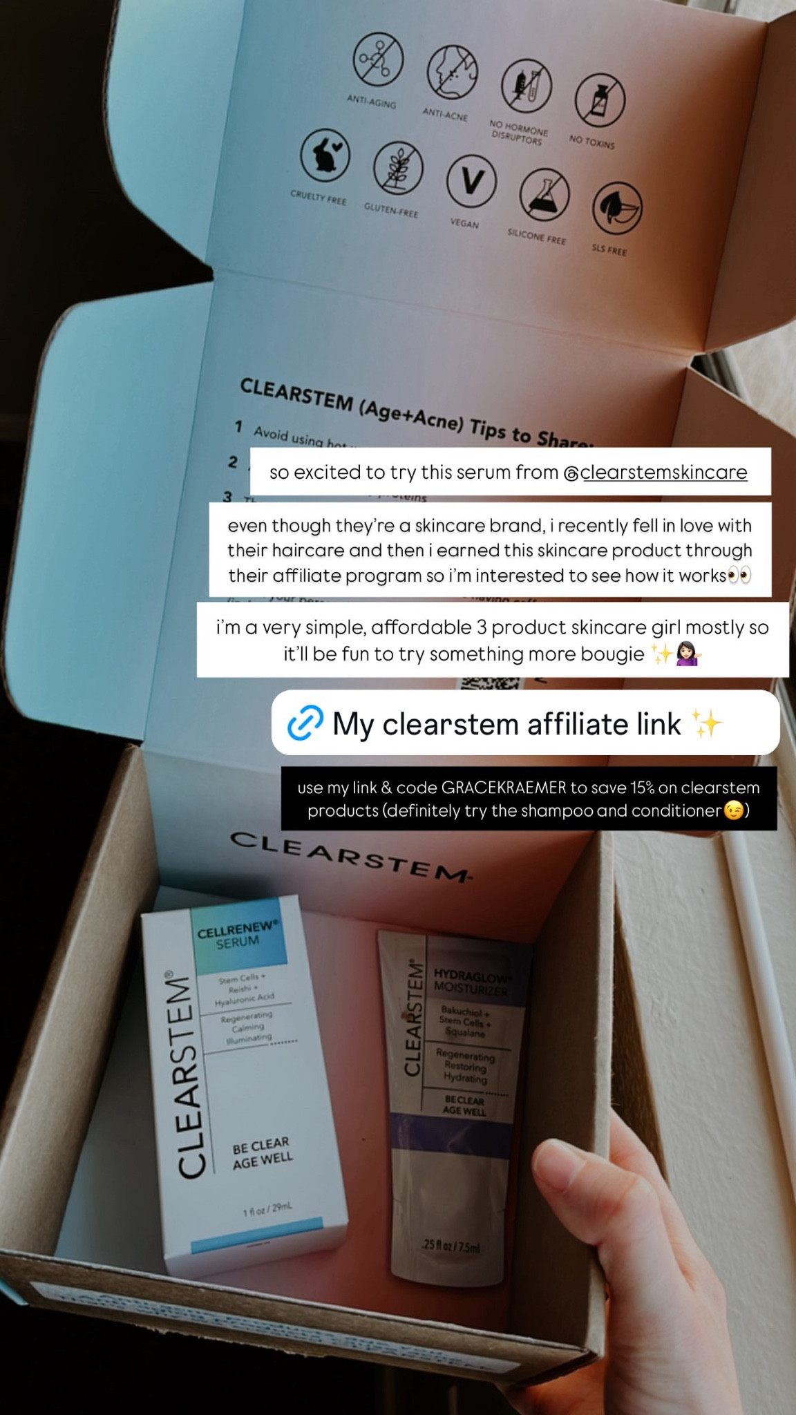 use my code GRACEKRAEMER to save on clearstem products!



#LTKBeauty