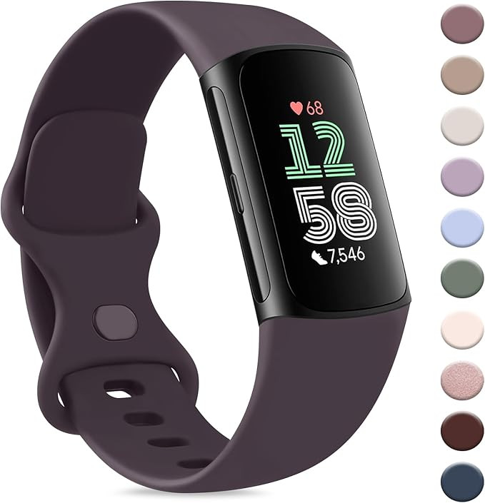 AK Sport Band Compatible with Fitbit Charge 6 Bands / Fitbit Charge 5 Bands Women Men, Classic So... | Amazon (US)