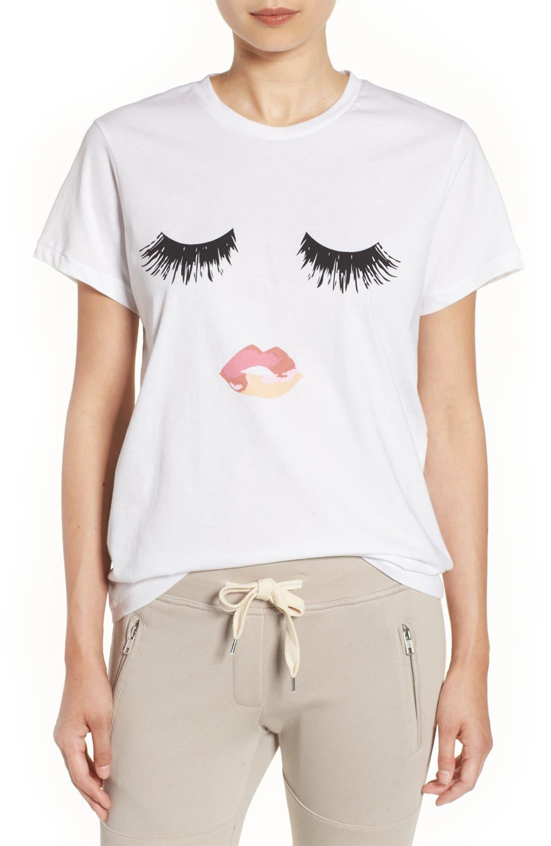 'Lips & Lashes' Graphic Tee | Nordstrom