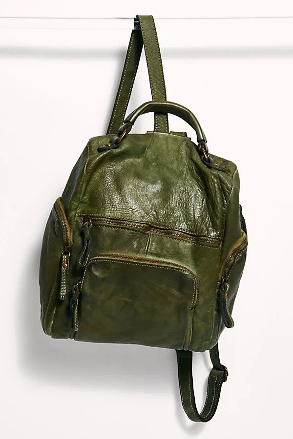 Bolsa Nova Mia Backpack by Free People, Olive, One Size | Free People (Global - UK&FR Excluded)