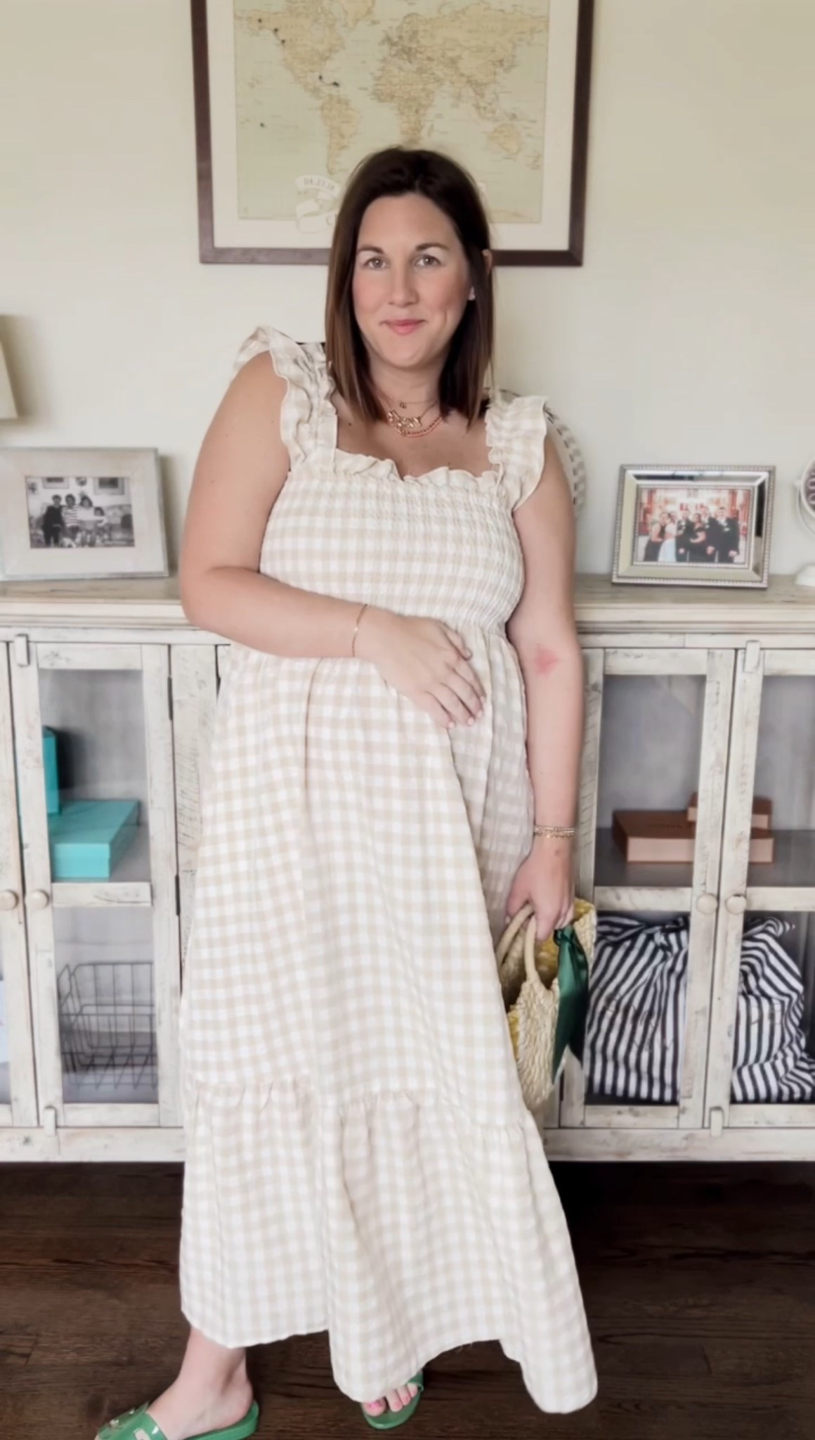 This dress is bump friendly, and will arrive before Easter! Wearing my tts  

#LTKBump #LTKSeasonal #LTKFindsUnder100