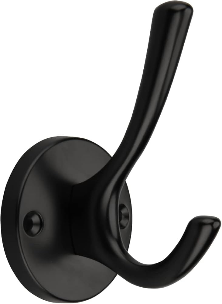 TUNNY 5 Pack Round Coat Towel Hooks - Matte Black Coat Hooks for Hanging Coats Towel Hooks for Ba... | Amazon (US)