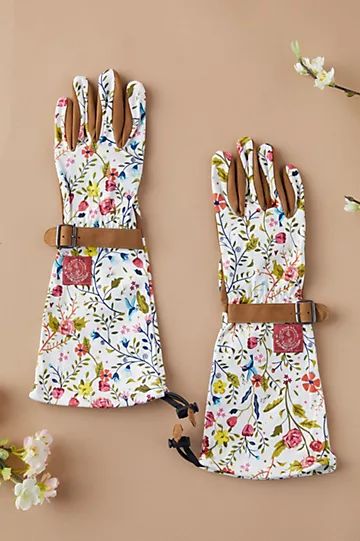 Long Floral Garden Gloves | Anthropologie (US)