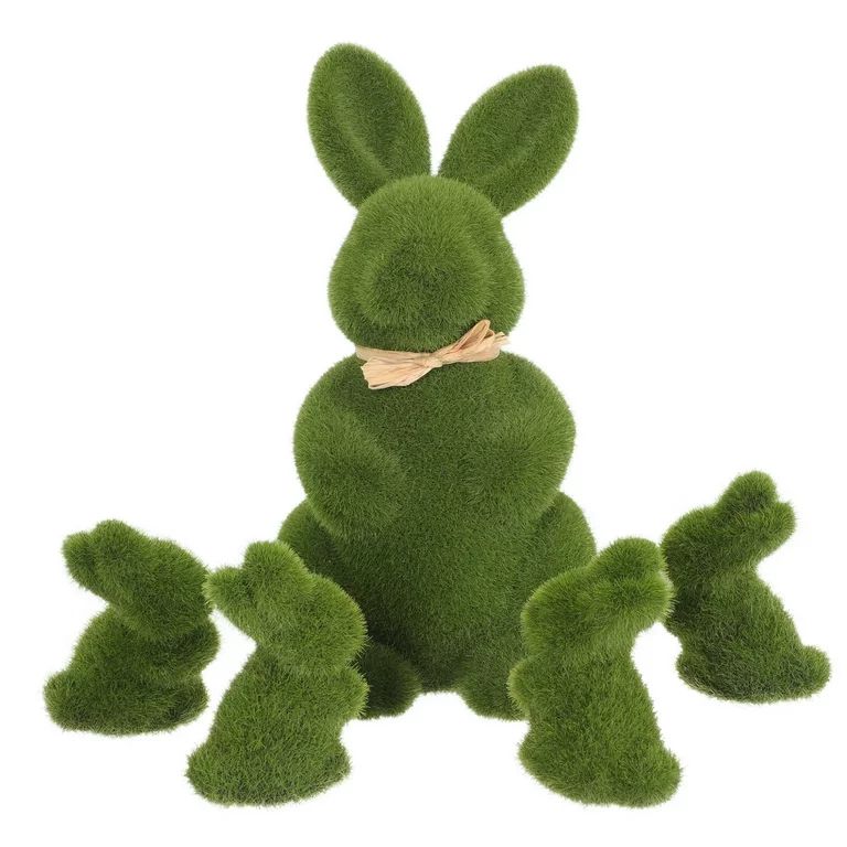 5Pcs Easter Rabbit Adornment Garden Bunny Decor Party Shooting Props (Green) - Walmart.com | Walmart (US)