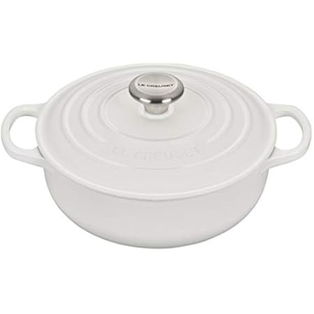 Le Creuset Enameled Cast Iron Signature Round Dutch Oven, 5.5 qt., White | Amazon (US)