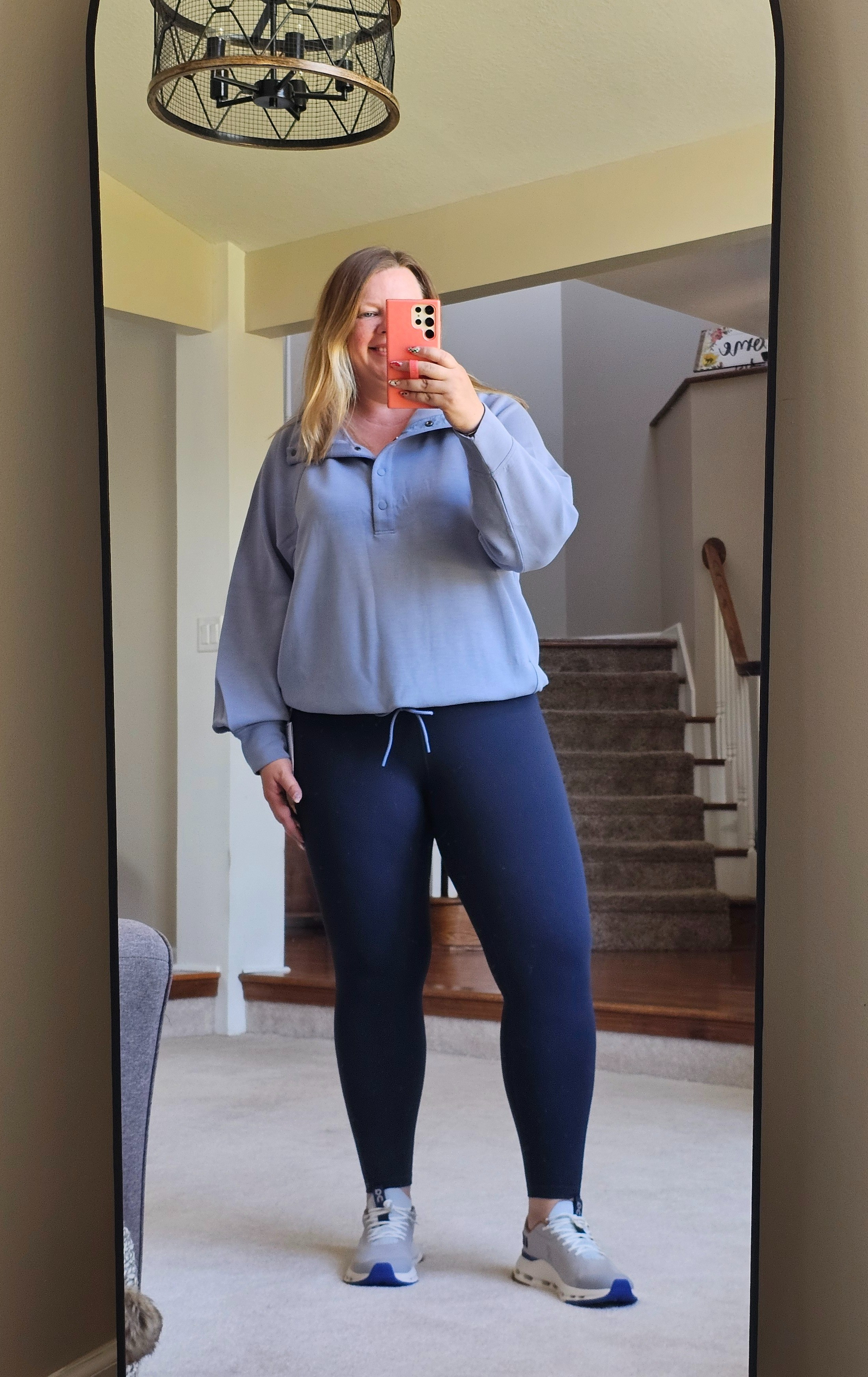 This Zella outfit is one of my fave athleisure looks from the nsale.  Top is an XXL. Leggings are XXL.  Shoes are TTS.  

#LTKSaleAlert #LTKActive #LTKOver40