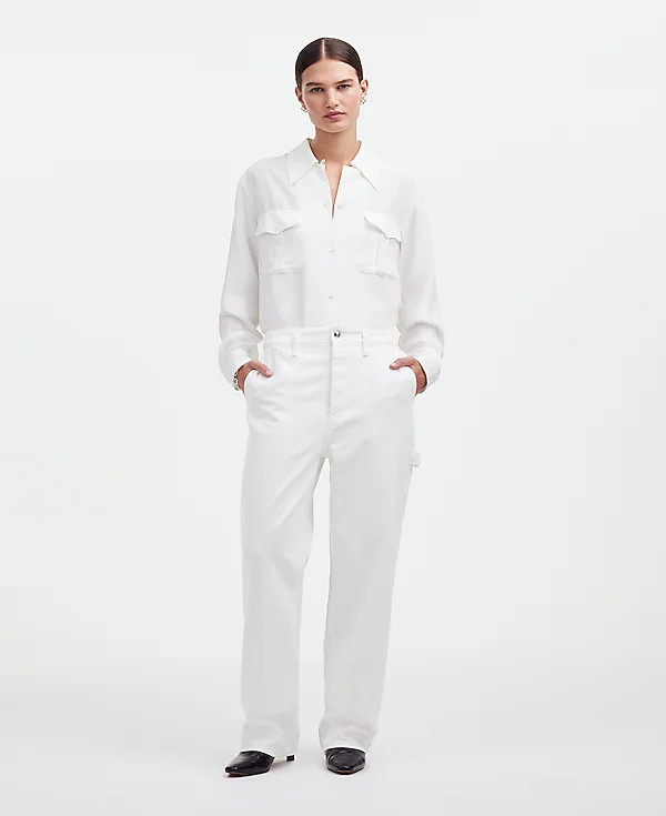 Alexa Chung for Madewell Workwear Jeans in True White | Madewell