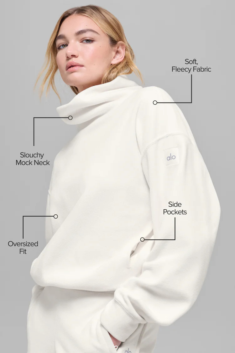 Polar Fleece Hazy Pullover | Alo Yoga (US)