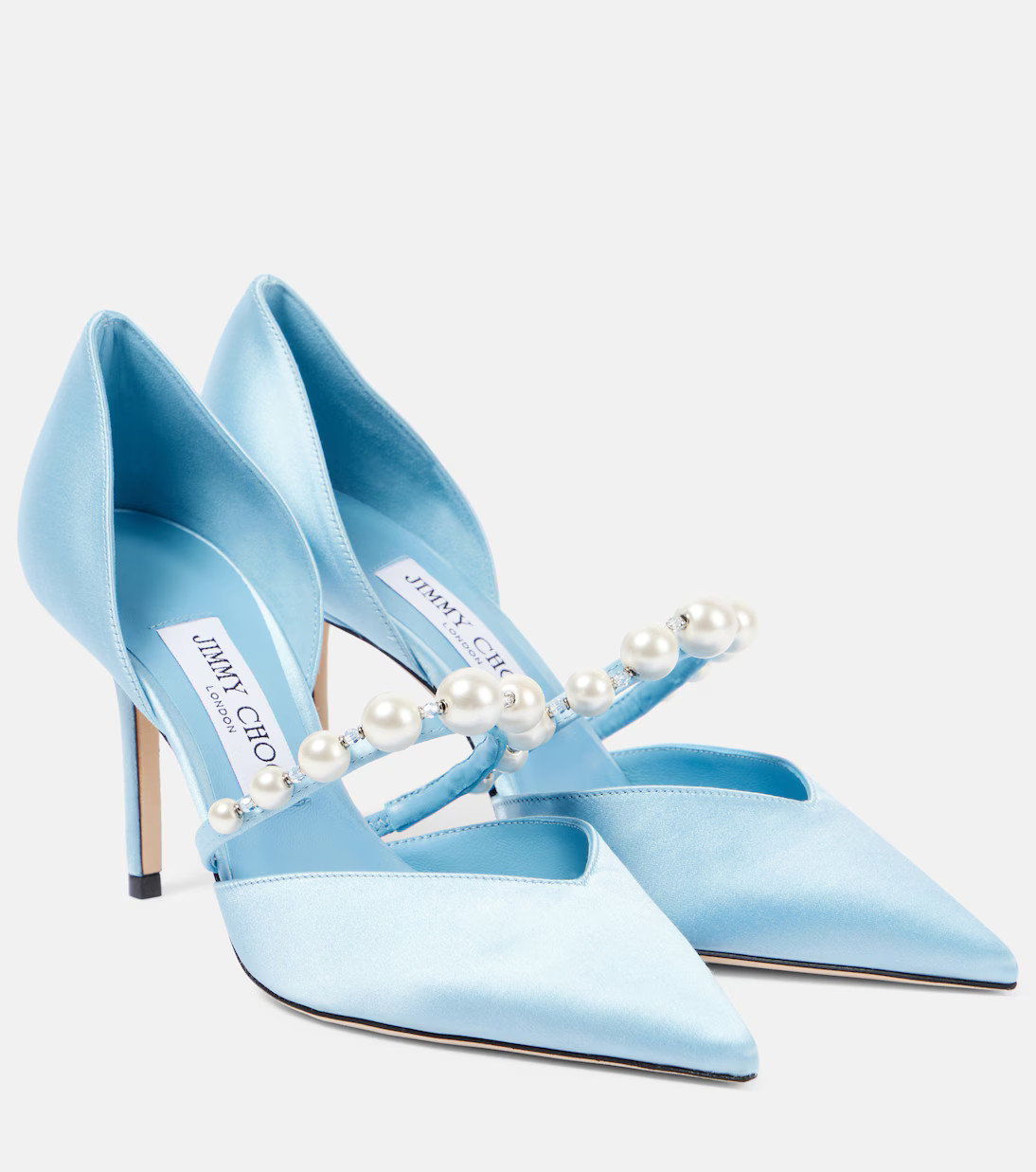 Aurelie 85 embellished satin pumps | Mytheresa (US/CA)