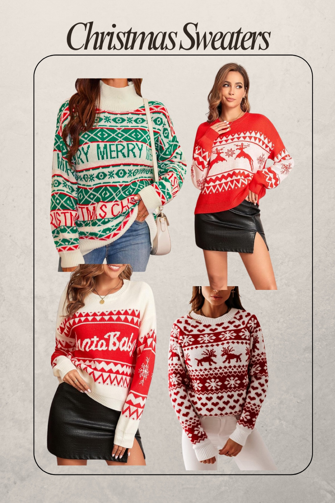 Christmas sweaters 

#LTKSeasonal #LTKHoliday