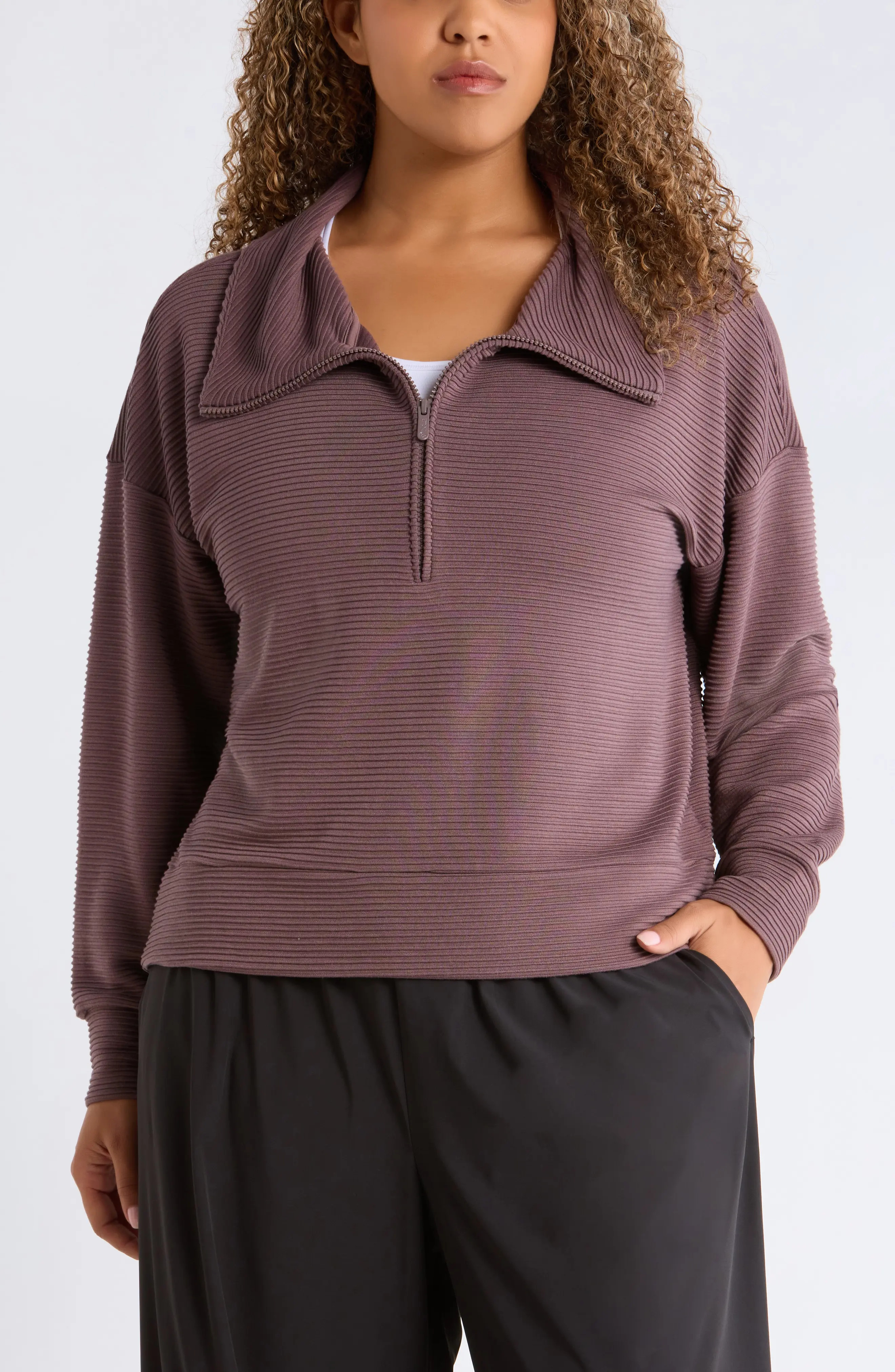 Ottoman Half Zip Pullover (Women) | Nordstrom | Nordstrom
