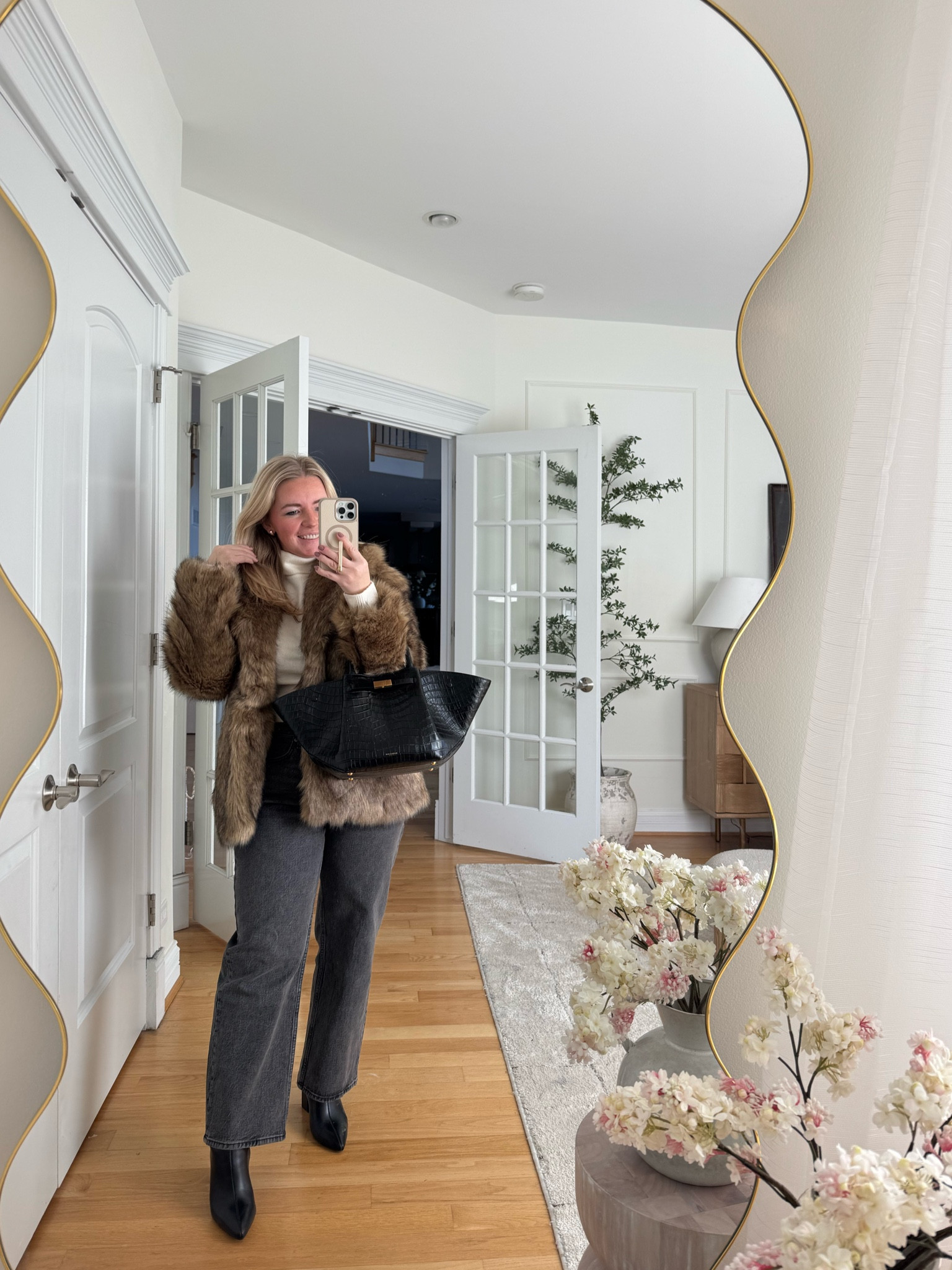 My entire outfit is on sale, and jeans are extra 15% off with code DENIMAF! @abercrombie #abercrombie #jeans #outfit #fauxfur #coat 

#LTKMostLoved #LTKMidsize #LTKSaleAlert