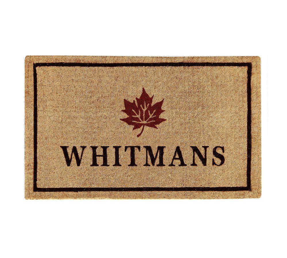 Autumn Leaf Icon Personalized Doormat | Pottery Barn (US)