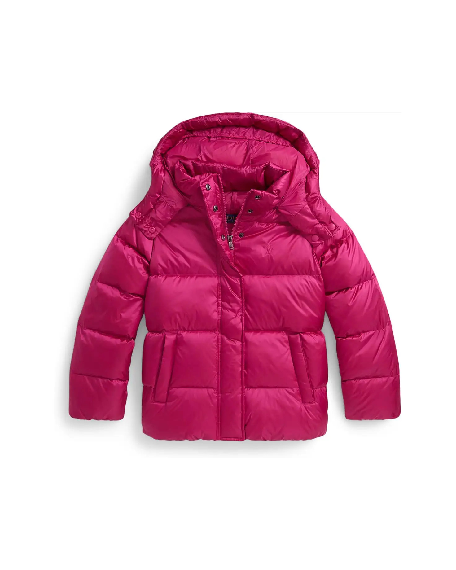Metallic Down Hooded Jacket (Big Kid) | Zappos