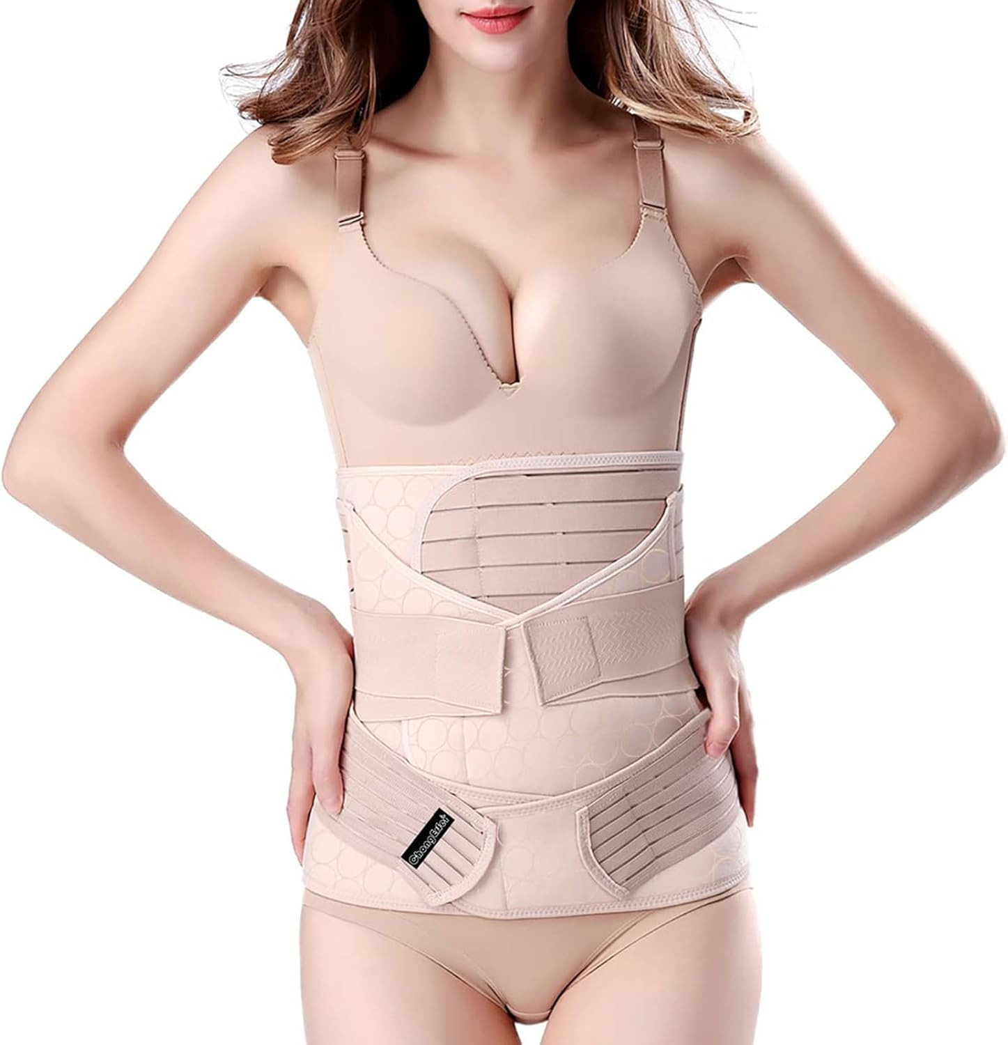ChongErfei 3 in 1 Postpartum Support - Recovery Belly/waist/pelvis Belt Shapewear Slimming Girdle... | Amazon (US)
