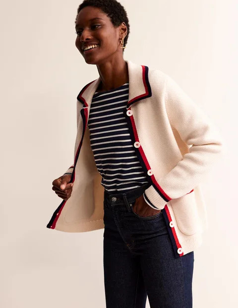 Emily Wool Blend Cardigan - Hunter Green | Boden (UK & IE)