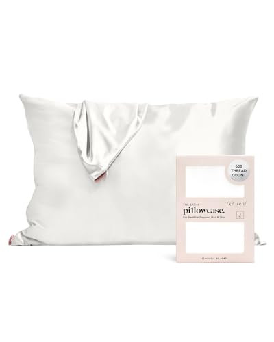 Kitsch Satin Pillowcase for Hair and Skin Queen, Softer Than Mulberry Silk Pillow Cases Standard ... | Amazon (US)