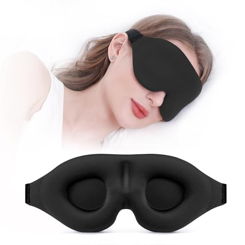 YIVIEW Sleep Mask for Side Sleeper, Complete Light Blocking 3D Sleeping Eye Mask, Soft Breathable... | Amazon (US)