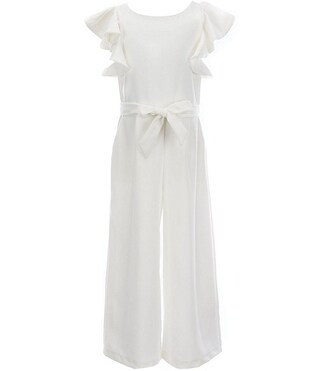 GB Big Girls 7-16 Tiered Ruffle Sleeve Jumpsuit | Dillard's | Dillard's