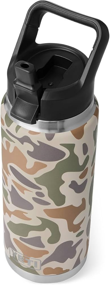YETI Rambler 26 oz Bottle, Vacuum Insulated, Stainless Steel with Straw Cap | Amazon (US)