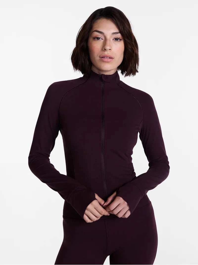 Avia Women\u2019s SoftSculpt Crop Jacket, Sizes XS-XXL | Walmart (US)