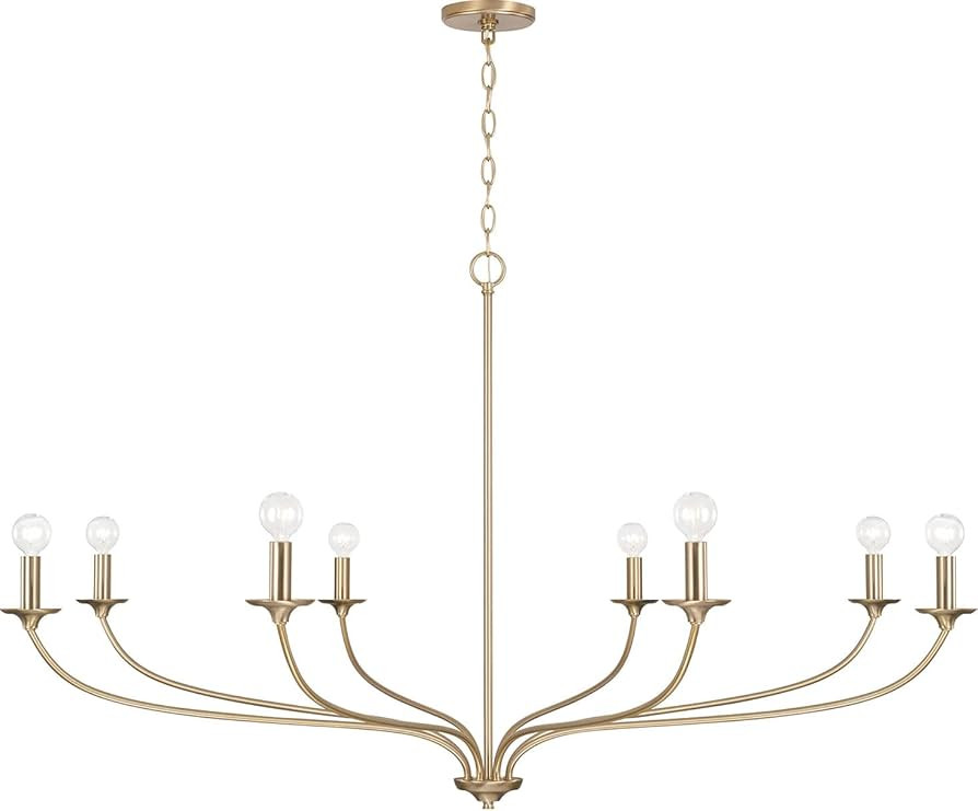 Capital Lighting 449981MA Dolan Transitional Art Deco Chandelier, 8-Light 480 Total Watts, 30" H ... | Amazon (US)