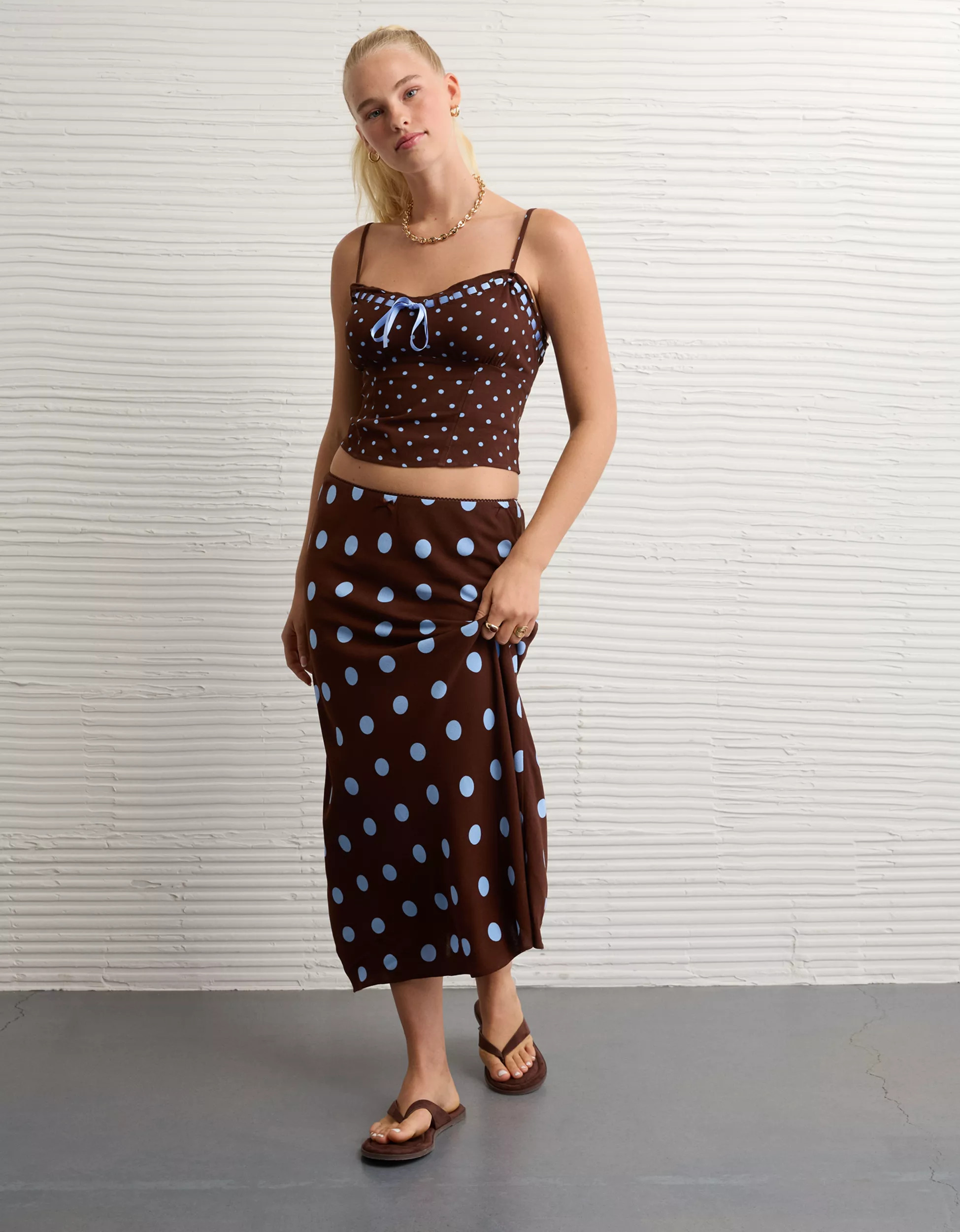 AE Low-Rise Midi Skirt | American Eagle Outfitters (US & CA)