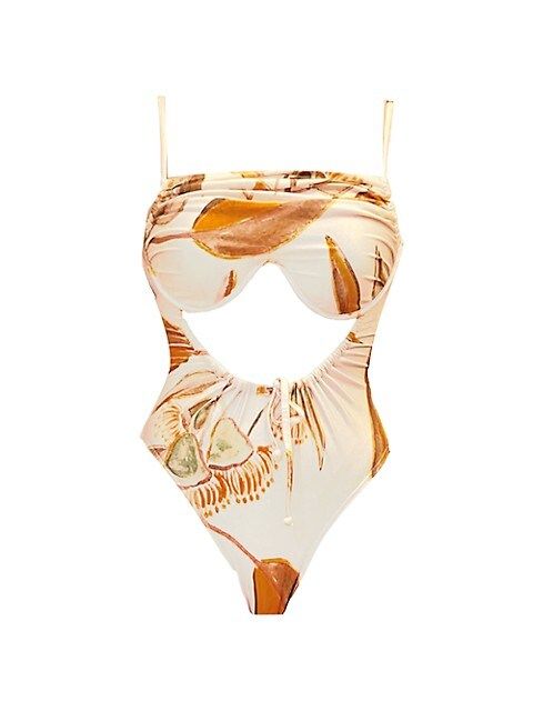 Andrea Iyamah Tiaca Botanical Print One-Piece Swimsuit | Saks Fifth Avenue