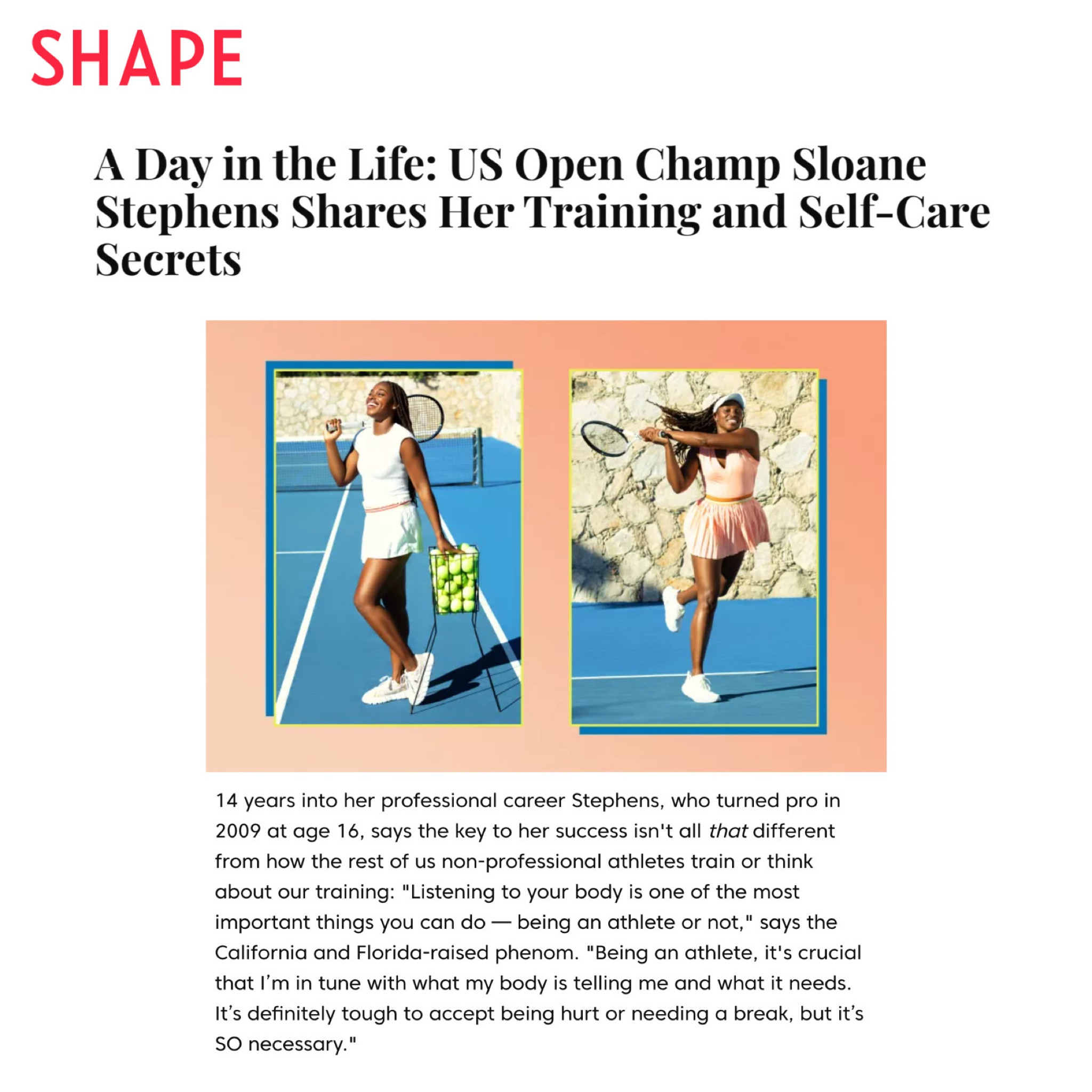 A little pre-US Open chat with SHAPE magazine. Linked all the product I recommended below! 

#LTKunder100 #LTKstyletip #LTKfitness