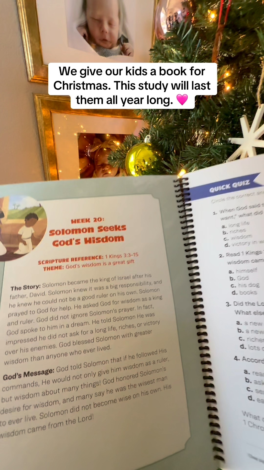 If you’ve been wanting something that actually helps your kids understand the Bible on their level, this workbook is such a game changer. It breaks Scripture down into simple lessons, fun activities, and questions that help them remember what they learn. Perfect for quiet time, homeschooling, church bags, or adding more faith into everyday routines. A gift that plants seeds they’ll carry forever. ✨

#LTKdayinmylife #LTKHoliday #LTKGiftGuide